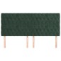 vidaXL Cabeceros 4 unidades de terciopelo verde oscuro 90x7x78/88 cm vidaXL Cabeceros 4 unidades de terciopelo verde oscuro 90x7x78/88 cm