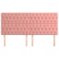 vidaXL Cabeceros 4 unidades de terciopelo rosa 90x7x78/88 cm vidaXL Cabeceros 4 unidades de terciopelo rosa 90x7x78/88 cm