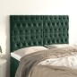 vidaXL Cabeceros 4 unidades de terciopelo verde oscuro 72x7x78/88 cm vidaXL Cabeceros 4 unidades de terciopelo verde oscuro 72x7x78/88 cm