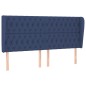 vidaXL Cabecero con orejas de tela azul 203x23x118/128 cm vidaXL Cabecero con orejas de tela azul 203x23x118/128 cm