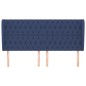 vidaXL Cabecero con orejas de tela azul 203x23x118/128 cm vidaXL Cabecero con orejas de tela azul 203x23x118/128 cm