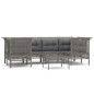 vidaXL Set de muebles de jardín 7 pzas y cojines ratán sintético gris vidaXL Set de muebles de jardín 7 pzas y cojines ratán sintético gris