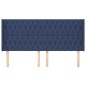 vidaXL Cabecero con orejas de tela azul 203x16x118/128 cm vidaXL Cabecero con orejas de tela azul 203x16x118/128 cm