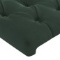 vidaXL Cabecero con orejas de terciopelo verde oscuro 147x16x118/128cm vidaXL Cabecero con orejas de terciopelo verde oscuro 147x16x118/128cm