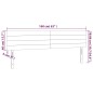 vidaXL Cabecero con LED de tela color crema 160x5x78/88 cm vidaXL Cabecero con LED de tela color crema 160x5x78/88 cm