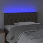 vidaXL Cabecero con LED de tela gris taupe 90x7x78/88 cm vidaXL Cabecero con LED de tela gris taupe 90x7x78/88 cm