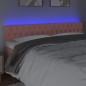 vidaXL Cabecero con LED de terciopelo rosa 180x7x78/88 cm vidaXL Cabecero con LED de terciopelo rosa 180x7x78/88 cm