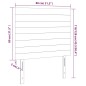 vidaXL Cabecero con luces LED terciopelo gris claro 80x5x118/128 cm vidaXL Cabecero con luces LED terciopelo gris claro 80x5x118/128 cm