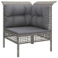 vidaXL Set de muebles de jardín 8 pzas y cojines ratán sintético gris vidaXL Set de muebles de jardín 8 pzas y cojines ratán sintético gris