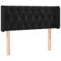 vidaXL Cabecero con LED de terciopelo negro 103x16x78/88 cm vidaXL Cabecero con LED de terciopelo negro 103x16x78/88 cm