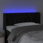vidaXL Cabecero con LED de terciopelo negro 103x16x78/88 cm vidaXL Cabecero con LED de terciopelo negro 103x16x78/88 cm