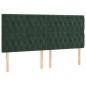 vidaXL Cama box spring con colchón terciopelo verde oscuro 180x200 cm vidaXL Cama box spring con colchón terciopelo verde oscuro 180x200 cm