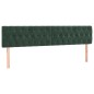 vidaXL Cama box spring colchón y LED terciopelo verde oscuro 200x200cm vidaXL Cama box spring colchón y LED terciopelo verde oscuro 200x200cm