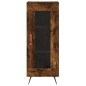 vidaXL Aparador de madera contrachapada roble ahumado 34,5x34x180 cm