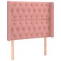 vidaXL Cama box spring colchón y LED terciopelo rosa 90x200 cm vidaXL Cama box spring colchón y LED terciopelo rosa 90x200 cm
