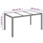 vidaXL Set comedor jardín 7 pzas y cojines ratán sintético gris
