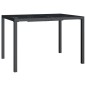 vidaXL Juego de comedor de jardín 3 piezas acero gris antracita