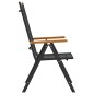 vidaXL Juego de comedor para jardín 7 piezas aluminio negro y marrón vidaXL Juego de comedor para jardín 7 piezas aluminio negro y marrón