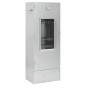 vidaXL Horno ahumador de barbacoa con mesa acero galvanizado vidaXL Horno ahumador de barbacoa con mesa acero galvanizado