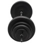 vidaXL Mancuerna con discos 60 kg vidaXL Mancuerna con discos 60 kg