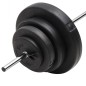 vidaXL Mancuerna con discos 60 kg vidaXL Mancuerna con discos 60 kg
