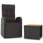 vidaXL Juego muebles jardín 2 pzas madera acacia ratán sintético negro vidaXL Juego muebles jardín 2 pzas madera acacia ratán sintético negro
