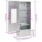 vidaXL Horno ahumador de barbacoa con mesa acero galvanizado vidaXL Horno ahumador de barbacoa con mesa acero galvanizado