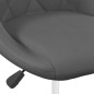 vidaXL Sillas de comedor giratorias 2 unidades terciopelo gris oscuro vidaXL Sillas de comedor giratorias 2 unidades terciopelo gris oscuro
