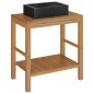 vidaXL Mueble tocador madera teca maciza con lavabo de mármol negro vidaXL Mueble tocador madera teca maciza con lavabo de mármol negro