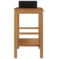 vidaXL Mueble tocador madera teca maciza con lavabo de mármol negro vidaXL Mueble tocador madera teca maciza con lavabo de mármol negro