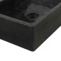vidaXL Mueble tocador madera teca maciza con lavabo de mármol negro vidaXL Mueble tocador madera teca maciza con lavabo de mármol negro