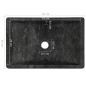 vidaXL Mueble tocador madera teca maciza con lavabo de mármol negro vidaXL Mueble tocador madera teca maciza con lavabo de mármol negro