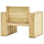 vidaXL Set muebles de jardín y cojines 3 pzas madera pino impregnada vidaXL Set muebles de jardín y cojines 3 pzas madera pino impregnada