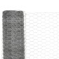 vidaXL Alambrada de gallinero acero galvanizado plateado 25x1,5 m vidaXL Alambrada de gallinero acero galvanizado plateado 25x1,5 m