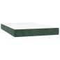 vidaXL Cama box spring con colchón terciopelo verde oscuro 120x200 cm vidaXL Cama box spring con colchón terciopelo verde oscuro 120x200 cm