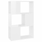 vidaXL Librería separador contrachapada blanco brillante 60x24x94 cm vidaXL Librería separador contrachapada blanco brillante 60x24x94 cm