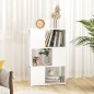 vidaXL Librería separador contrachapada blanco brillante 60x24x94 cm vidaXL Librería separador contrachapada blanco brillante 60x24x94 cm