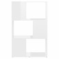 vidaXL Librería separador contrachapada blanco brillante 60x24x94 cm vidaXL Librería separador contrachapada blanco brillante 60x24x94 cm