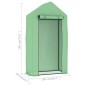 vidaXL Invernadero con estructura de acero 0,5 m² 1x0,5x1,9 m vidaXL Invernadero con estructura de acero 0,5 m² 1x0,5x1,9 m