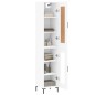 vidaXL Aparador alto madera contrachapada blanco 34,5x34x180 cm vidaXL Aparador alto madera contrachapada blanco 34,5x34x180 cm