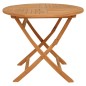 vidaXL Juego de comedor para jardín 5 piezas madera maciza teca vidaXL Juego de comedor para jardín 5 piezas madera maciza teca