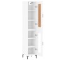 vidaXL Aparador alto madera contrachapada blanco 34,5x34x180 cm vidaXL Aparador alto madera contrachapada blanco 34,5x34x180 cm