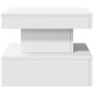 vidaXL Mesa de centro con luces LED blanco 50x50x40 cm vidaXL Mesa de centro con luces LED blanco 50x50x40 cm
