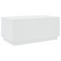 vidaXL Mesa de centro con luces LED blanco 90x50x40 cm vidaXL Mesa de centro con luces LED blanco 90x50x40 cm