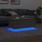 vidaXL Mesa de centro con luces LED roble Sonoma 90x50x40 cm vidaXL Mesa de centro con luces LED roble Sonoma 90x50x40 cm