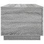 vidaXL Mesa de centro con luces LED gris Sonoma 90x50x40 cm