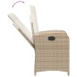 vidaXL Set comedor de jardín 7 pzas con cojines ratán sintético beige
