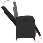 vidaXL Set de comedor de jardín 7 pzas y cojines ratán sintético negro vidaXL Set de comedor de jardín 7 pzas y cojines ratán sintético negro