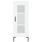 vidaXL Aparador alto madera contrachapada blanco 34,5x34x180 cm vidaXL Aparador alto madera contrachapada blanco 34,5x34x180 cm