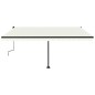 vidaXL Toldo de pie retráctil manual crema 450x300 cm vidaXL Toldo de pie retráctil manual crema 450x300 cm